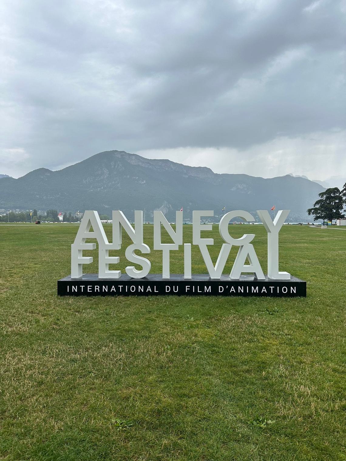Annecy festival sign