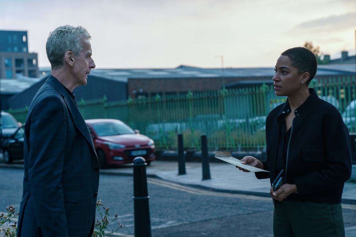Academy Award winner Peter Capaldi and Cush Jumbo in “Criminal Record'' on Apple TV+.