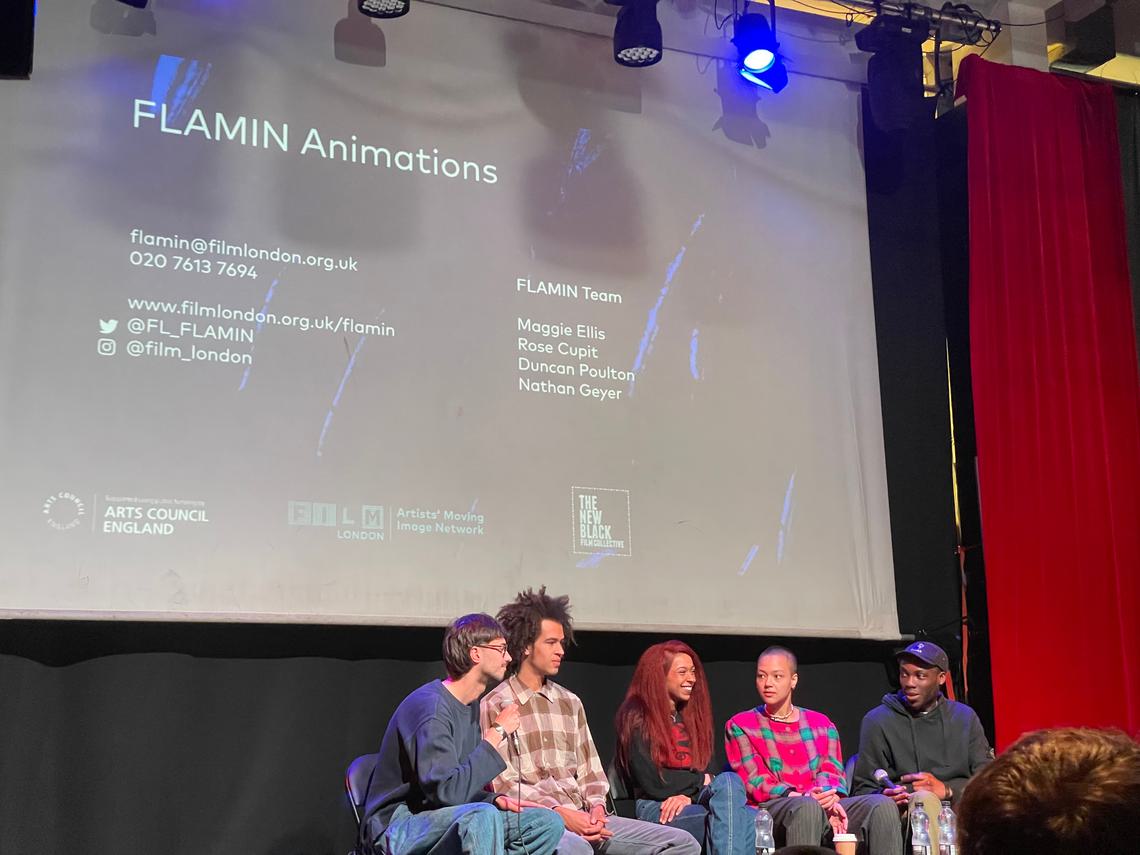 Artist animators on stage at TNB XPO event