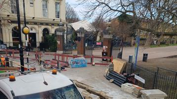 Road construction works for The Grid Project