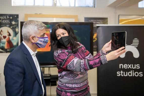 Mayor of London, Sadiq Khan at Nexus Studios