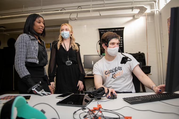 Gracie Moss .... and Nexus colleague learning motion capture