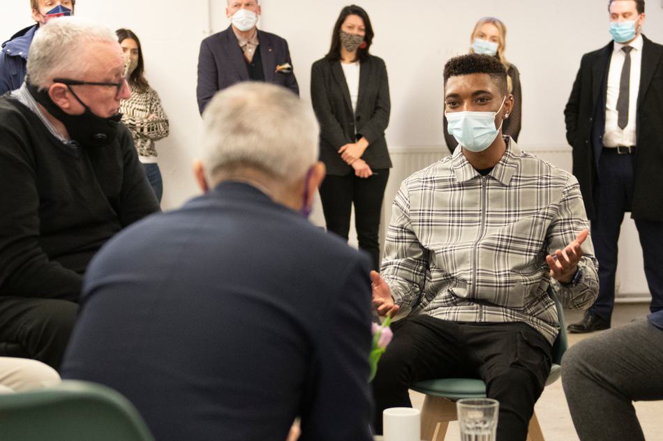 Darryl Coulson and Mayor of London Sadiq Khan