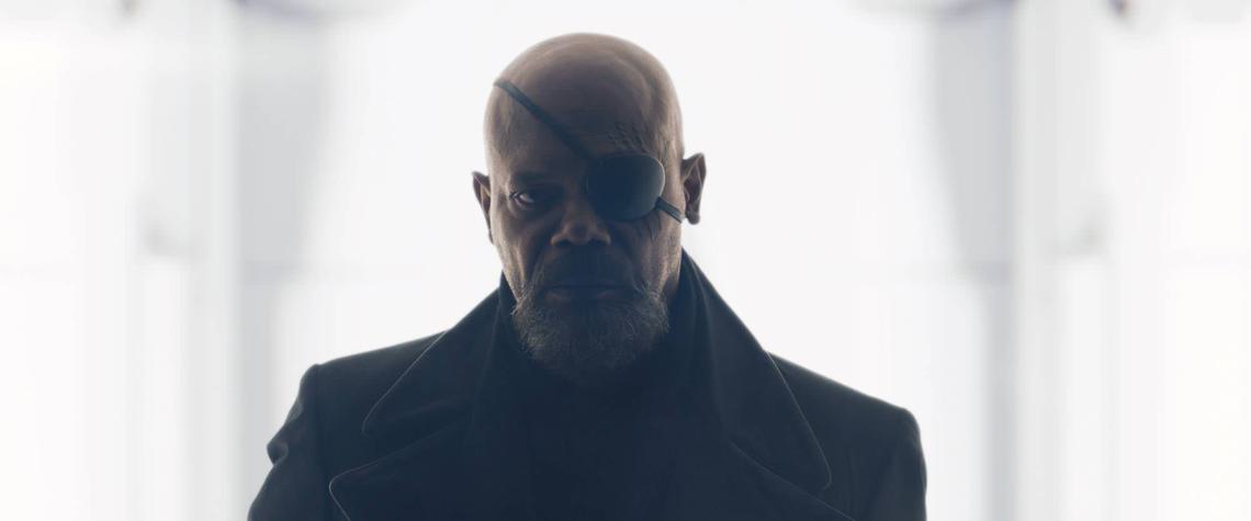 Samuel L. Jackson as Nick Fury in Marvel Studios' Secret Invasion, exclusively on Disney+. Photo courtesy of Marvel Studios. © 2022 MARVEL.