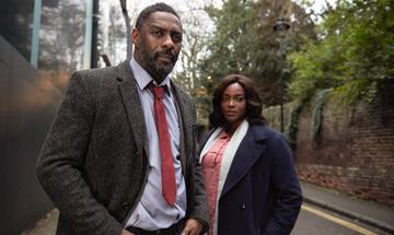 Idris Elba and Wunmi Mosaku in Luther