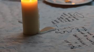 Onyeka Igwe, 8 yams, 8 small yams, 8 eggs, a cow and a cockerel. Photo by FORMA.