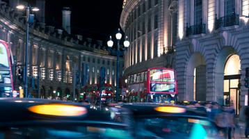 Piccadilly Circus at night