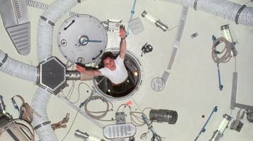 Research Image for Graeme Arnfield, 'Zero Gravity Resistance'. Courtesy of Johnson Space Centre, NASA