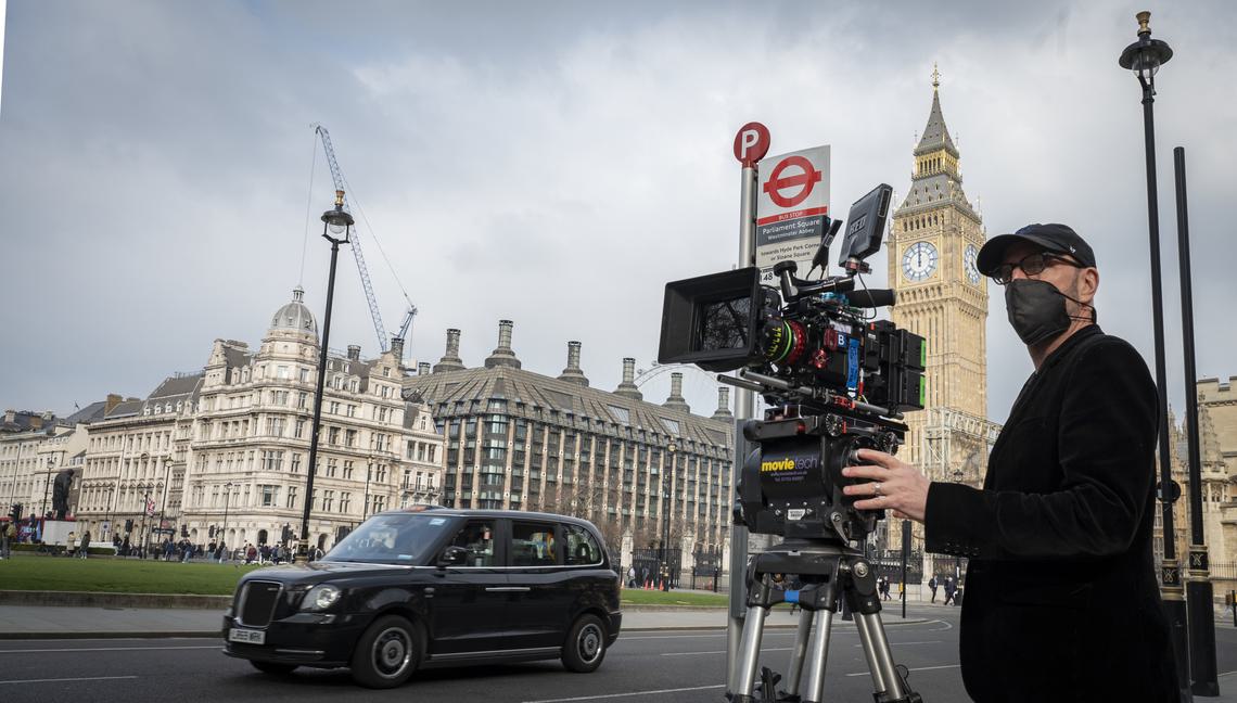 Director STEVEN SODERBERGH on the set of Warner Bros. Pictures musical comedy “MAGIC MIKE’S LAST DANCE,” a Warner Bros. Pictures release.